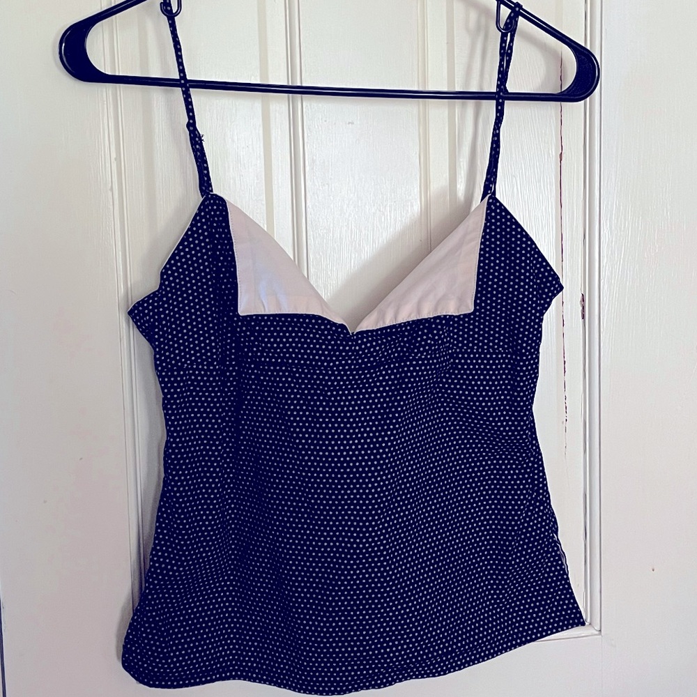 Volcom polka dot camisole. size M. cute buttons on the back. black & white 🖤🤍